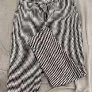 H&M Black and White Houndstooth Trousers